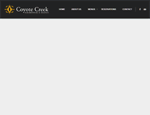 Tablet Screenshot of coyotecreekrs.com